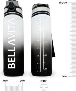 BELLAVITA Drinkfles - Wit / Zwart - Waterfles - Drinkfles Volwassenen - Drinkfles Kinderen - Drinkfles 1 Liter - Fles - 1 Liter - 1000ml - Tritan - Fruitfilter- BPA-vrij - 100% Lekvrij -Barbecues Verkoopwinkel 1005x1200 3