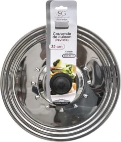 Universele RVS Spatdeksel/pannendeksel Voor Pannen Van 26/28/30 Cm - Kookpannen Accessoires -Barbecues Verkoopwinkel 1027x1200 4