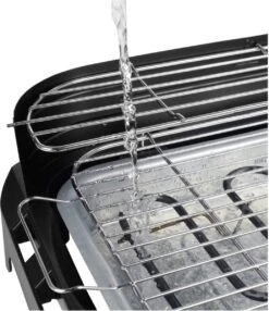 Princess 112250 Elektrische BBQ Met Zijplanken - BBQ - 40x25cm - Met En Zonder Statief Te Gebruiken - Met Zijplankjes - Ook Te Gebruiken Als Tafelgrill - 2200W -Barbecues Verkoopwinkel 1037x1200