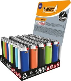 BIC Lighter Aansteker Maxi J26 Display(50stuks) -Barbecues Verkoopwinkel 1045x1200