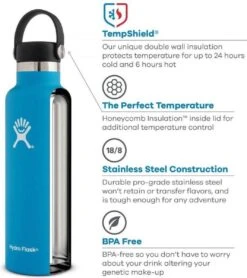 Hydro Flask Standard Mouth Flex Cap Drinkfles (532 Ml) - Rain -Barbecues Verkoopwinkel 1066x1200 8