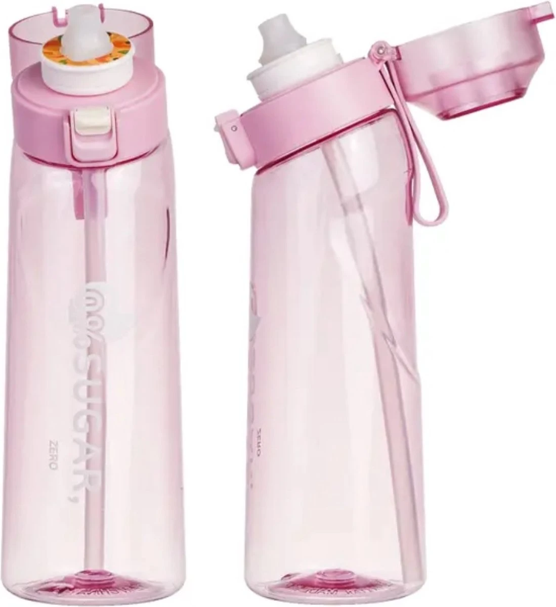 GENNIO Geurwater Drinkfles Waterfles | Roze | Inclusief 2 Smaak Geur Pods | 650 ML | Drinkfles Waterfles | Starterskit | BPA Vrij 2 GENNIO Geurwater Drinkfles Waterfles | Roze | Inclusief 2 Smaak Geur Pods | 650 ML | Drinkfles Waterfles | Starterskit | BPA Vrij - Afbeelding 2
