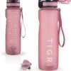 TIGR The Athlete - Drinkfles - Waterfles Met Fruit Filter - 1000ml - Rosé Goud - Met Mengbal Voor Shakes