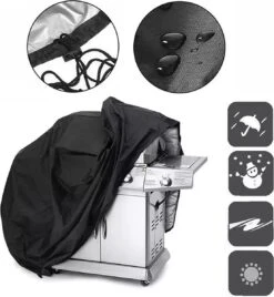 TammaT - BBQ Hoes - Waterdichte Beschermhoes - UV Bescherming - Maat L 170 X 61 X 117 Cm - Met Trekkoord -Barbecues Verkoopwinkel 1107x1200