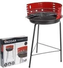 Houtskoolbarbecue Ø33 Cm | Verstelbare Grill BBQ | Halfopen | Zwart / Rood -Barbecues Verkoopwinkel 1116x1200 1