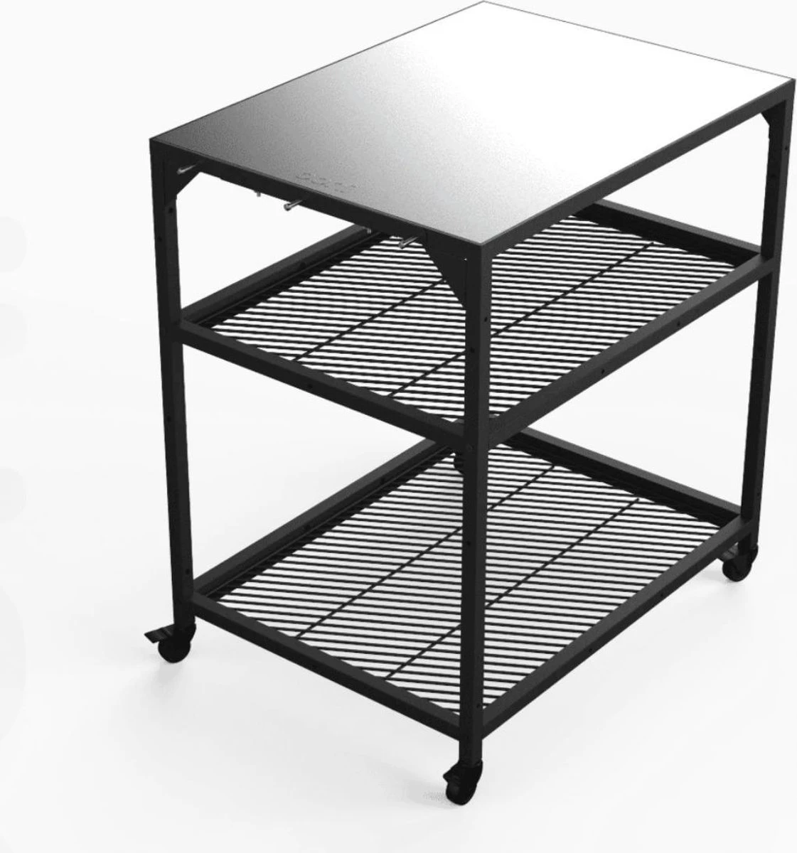 Ooni - Tafel - Medium - Pizza Tafel - 60x80x 90cm - RVS - Zwart 2 Ooni - Tafel - Medium - Pizza Tafel - 60x80x 90cm - RVS - Zwart - Afbeelding 2