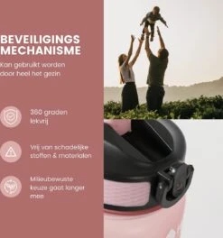 Lacardia Nederlandse Motivatie Waterfles Rosé Goud 'Nederlandse Tekst' - Drinkfles Met Rietje - Waterfles 1 Liter - Waterfles Met Tijdmarkering -Barbecues Verkoopwinkel 1124x1200 3