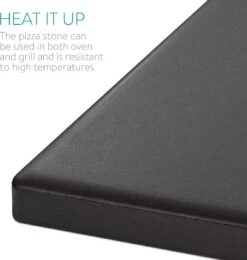 Navaris Pizzasteen XL Voor Oven En Barbecue - Rechthoekige Pizzaplaat 38 X 30 Cm - Inclusief Receptenboek - Keramisch Geglazuurd - Zwart -Barbecues Verkoopwinkel 1142x1200 3