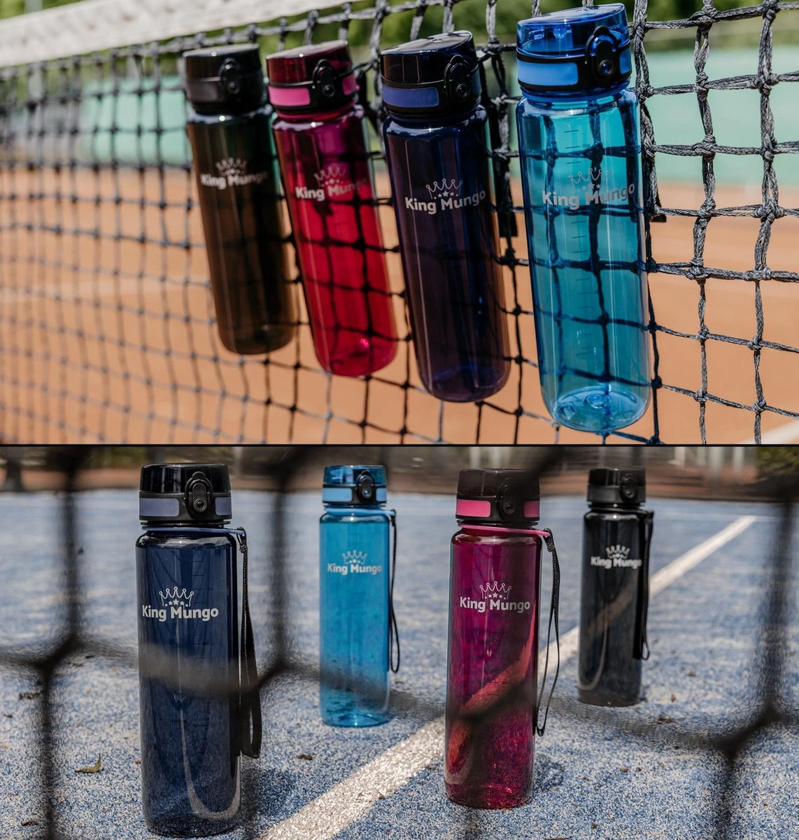 1 Liter Drinkfles - Vaatwasserbestendig - Sport Bidon Drinkbus King Mungo 1000ml Zwart 10 1 Liter Drinkfles - Vaatwasserbestendig - Sport Bidon Drinkbus King Mungo 1000ml Zwart - Afbeelding 10