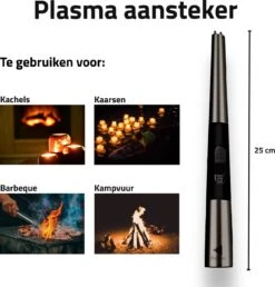 Oplaadbare Lange Elektrische Aansteker - Duurzame Plasma Aansteker – Luxe Aansteker - Inclusief Cadeauverpakking - BBQ – Kaarsen - Zwart -Barbecues Verkoopwinkel 1150x1200 2