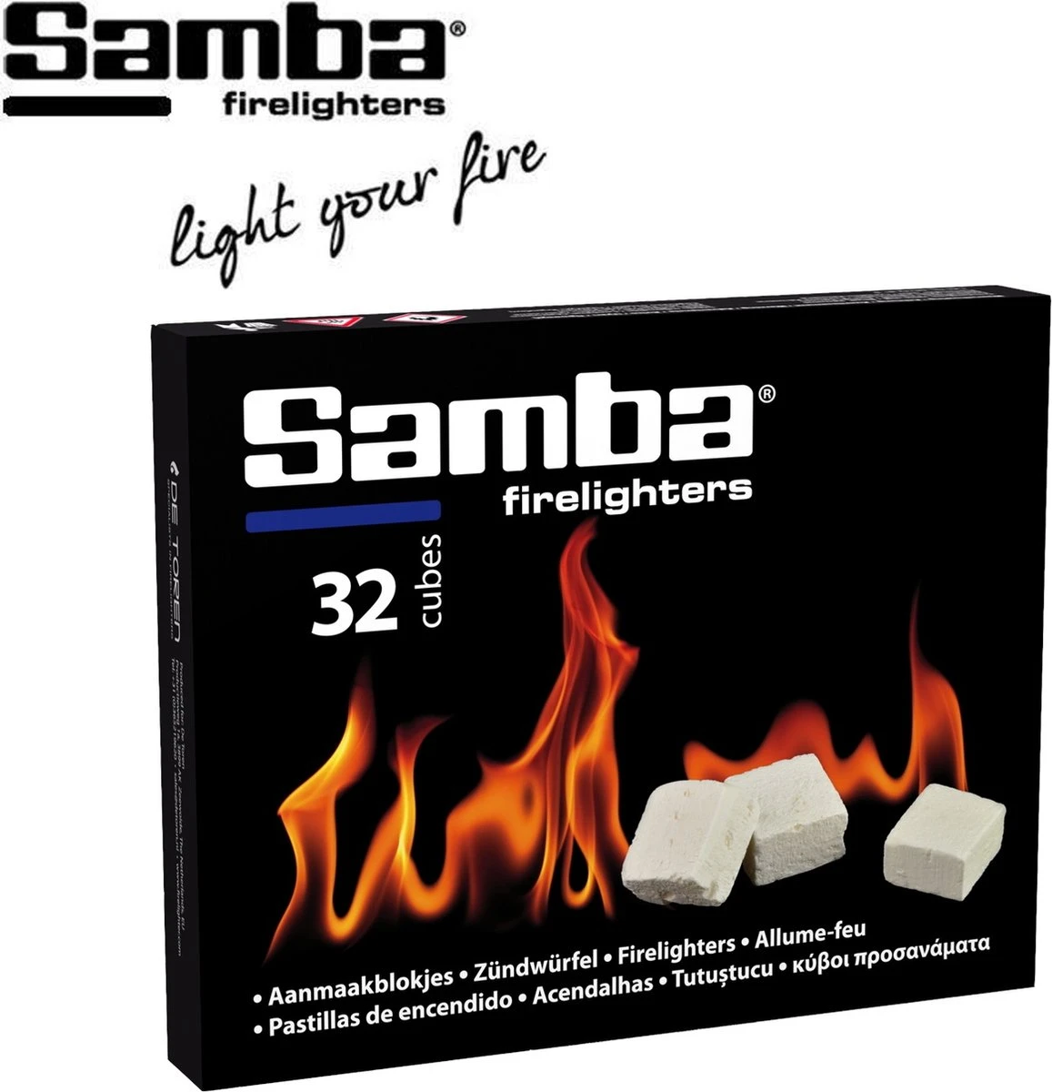 Samba Aanmaakblokjes Wit - Kerosine - 896 Stuks - Omdoos 2 Samba Aanmaakblokjes Wit - Kerosine - 896 Stuks - Omdoos - Afbeelding 2