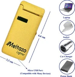 MELTAZO Elektrische Aansteker, Aansteker Gas, Electric Lighter, Gasaansteker Navulbaar, Elektronische Aansteker, Aansteker Plasma, Aansteker Vuurwerk, USB Aansteker Plasma, 2-in-1 Aansteker Voor Sigaretten Camping Kaarsen - 2023 Editie -Barbecues Verkoopwinkel 1158x1200 1