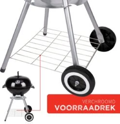 BBQ Collection Houtskoolbarbecue - Kogelbarbecue 45 X 60 Centimeter - Ronde Barbecue - Barbecue Op Wielen - Zwart - Metaal -Barbecues Verkoopwinkel 1169x1200 1