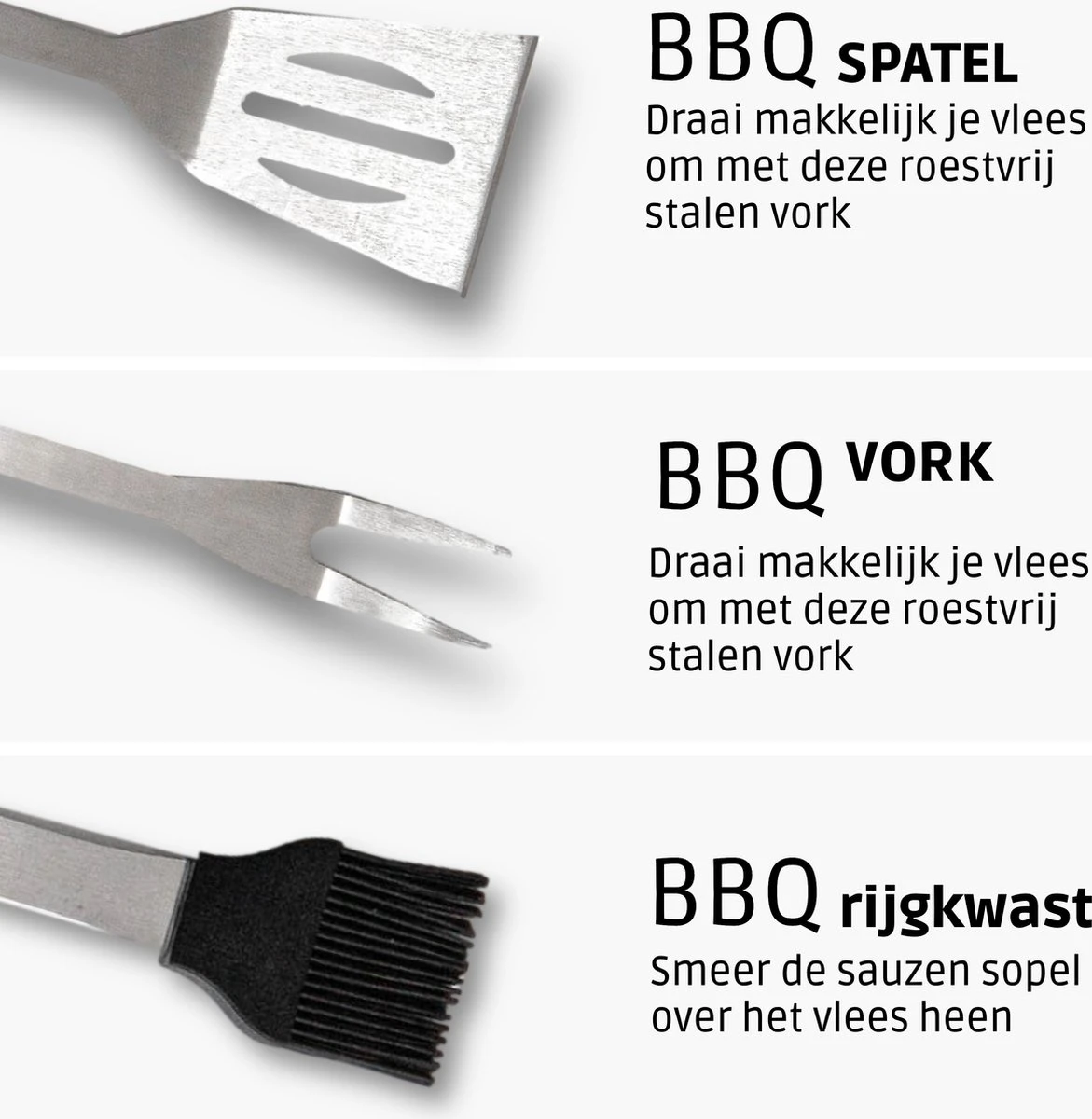 Bbq Accesoires – Bbq Gereedschap – Bbq Set – 22 Delig – RVS 4 Bbq Accesoires – Bbq Gereedschap – Bbq Set – 22 Delig – RVS - Afbeelding 4