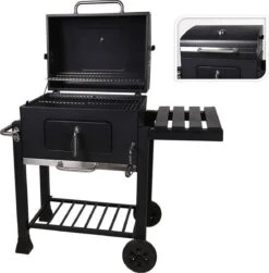 Houtskool BBQ Op Wielen + Tafel | Mat Zwart - X86000060 7 Houtskool BBQ Op Wielen + Tafel | Mat Zwart - X86000060 -Barbecues Verkoopwinkel 1180x1200