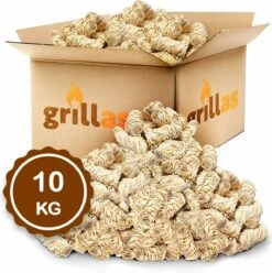 Aanmaakkrullen Voor BBQ Of Kachel | 10kg ECO FSC Gecertificeerd Aanmaakhout Barbecue - Biologisch En Duurzaam Aanmaakwokkels - Houtwol Wokkels - Barbeque Aansteker - Aanmaakblokjes - Accessoires - Ongeveer 800krullen -Barbecues Verkoopwinkel 1195x1200 4