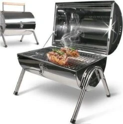 BBQ Collection Houtskoolbarbecue - Cilinder - Chroom -Barbecues Verkoopwinkel 1197x1200 1