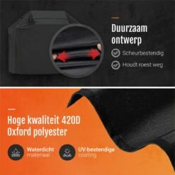 GrillX Barbecue Hoes - 170 X 61 X 117cm - BBQ Hoes Waterdicht - Beschermhoes Inclusief Trekkoord - BBQ Accesoires -Barbecues Verkoopwinkel 1198x1200 12