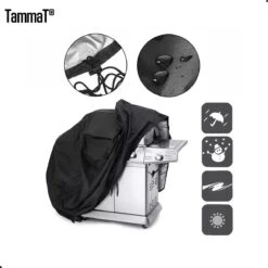 TammaT - BBQ Hoes - Waterdichte Beschermhoes - UV Bescherming - Maat L 170 X 61 X 117 Cm - Met Trekkoord -Barbecues Verkoopwinkel 1198x1200 14