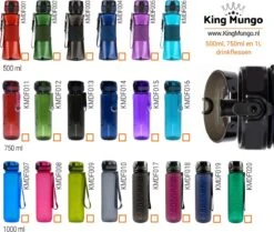 Drinkfles 1 Liter Volwassenen - Sport Bidon Drinkbus 1000ml - Donkergroen - King Mungo KMDF020 -Barbecues Verkoopwinkel 1200x1015 3
