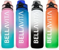 BELLAVITA Drinkfles - Wit / Zwart - Waterfles - Drinkfles Volwassenen - Drinkfles Kinderen - Drinkfles 1 Liter - Fles - 1 Liter - 1000ml - Tritan - Fruitfilter- BPA-vrij - 100% Lekvrij -Barbecues Verkoopwinkel 1200x1024 4