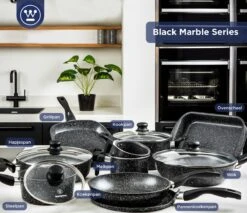 Westinghouse Ovenschaal Braadslede - Ø 25 Cm - Zwart Marmer - Kerstdiner -Barbecues Verkoopwinkel 1200x1036 7