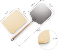 Blumtal - Pizzasteen Met XL Pizza Schep - Professionele Pizza Set - Cordieriet Pizza Stone -Barbecues Verkoopwinkel 1200x1039 4