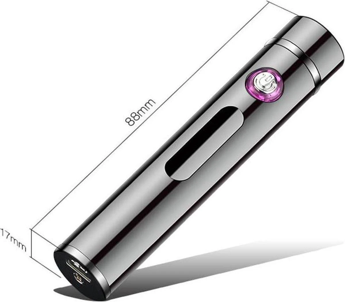 Allkinds Oplaadbare Elektrische Aansteker - USB Plasma Aansteker - Duurzaam - Windbestendig - Zwart 3 Allkinds Oplaadbare Elektrische Aansteker - USB Plasma Aansteker - Duurzaam - Windbestendig - Zwart - Afbeelding 3