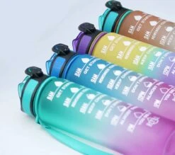 Merkloos Drinkfles – Luxe Drinkfles Met Rietje – Waterfles 1 Liter – Water Bottle – Motivatie Waterfles Met Tijdmarkeringen -Barbecues Verkoopwinkel 1200x1065 2