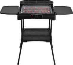 Princess 112250 Elektrische BBQ Met Zijplanken - BBQ - 40x25cm - Met En Zonder Statief Te Gebruiken - Met Zijplankjes - Ook Te Gebruiken Als Tafelgrill - 2200W -Barbecues Verkoopwinkel 1200x1065