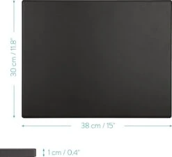 Navaris Pizzasteen XL Voor Oven En Barbecue - Rechthoekige Pizzaplaat 38 X 30 Cm - Inclusief Receptenboek - Keramisch Geglazuurd - Zwart -Barbecues Verkoopwinkel 1200x1093 1