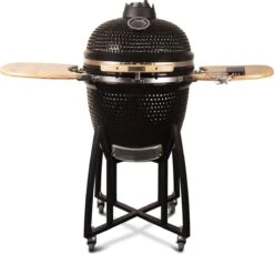 Patton - Kamado 21" - Premium Black - Keramische Barbecue - Incl. Bluetooth Kerntemperatuurmeter - LED Verlichting - Large - Compleet - Zwart -Barbecues Verkoopwinkel 1200x1111