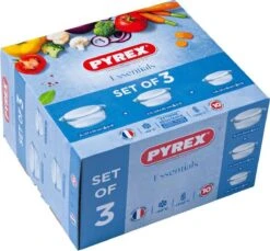 Pyrex Optimum Ovenschalenset 1,4 L - 2,1 L - 3 L - 21 X 18 X 8 Cm - 24 X 20 X 10 Cm - 27 X 23 X 11 Cm -Barbecues Verkoopwinkel 1200x1112 1