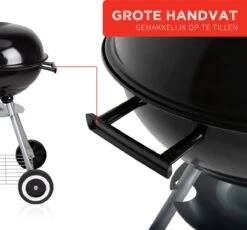 BBQ Collection Houtskoolbarbecue - Kogelbarbecue 45 X 60 Centimeter - Ronde Barbecue - Barbecue Op Wielen - Zwart - Metaal -Barbecues Verkoopwinkel 1200x1116 3