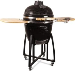 Patton - Kamado 21" - Premium Black - Keramische Barbecue - Incl. Bluetooth Kerntemperatuurmeter - LED Verlichting - Large - Compleet - Zwart -Barbecues Verkoopwinkel 1200x1139