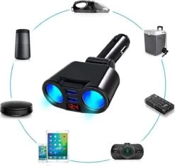 Auto Sigarettenaansteker Splitter - USB Ingang Auto - 2 Sigaretten Aansluitingen - Autolader -Barbecues Verkoopwinkel 1200x1144 1