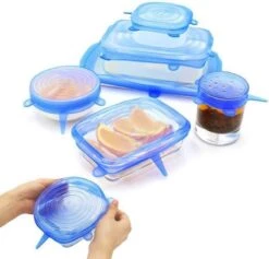 Herbruikbare Siliconen Vershoud Deksel - Stretch Afsluitdeksel - Set Van 6 -Barbecues Verkoopwinkel 1200x1151