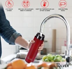 Pulver- Drinkfles - Smart - Temperatuur Meter - Dubbel Geïsoleerd - Drinkfles Kinderen & Volwassenen - Drinkflessen - Rood -Barbecues Verkoopwinkel 1200x1158 6