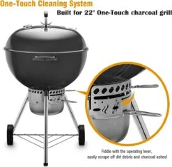 One-Touch-reinigingssysteemkit Voor 57 CM Kogel BBQ , Geschikt Als Vervanging In Diverse Weber Kogel BBQ's -Barbecues Verkoopwinkel 1200x1165 4