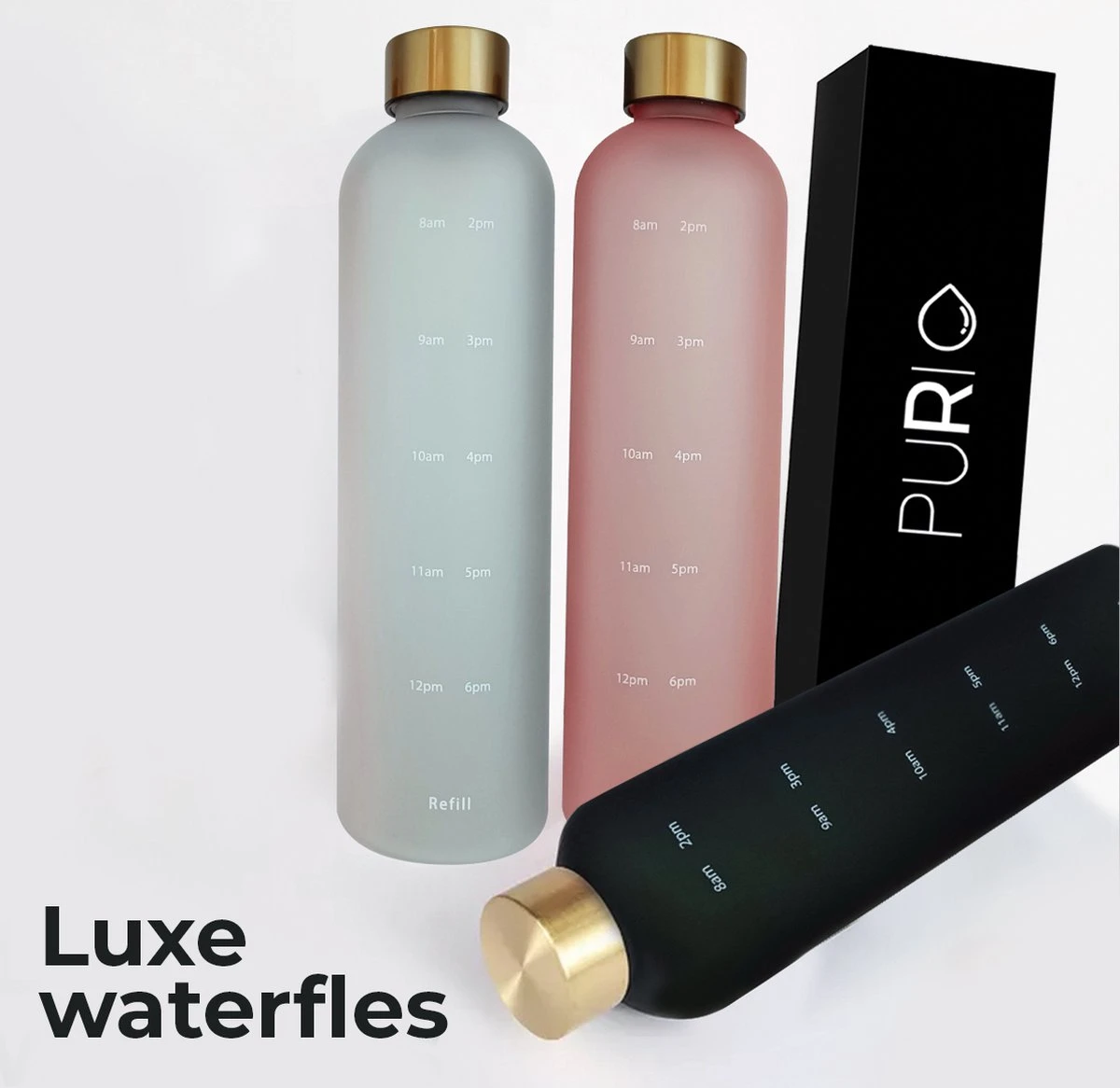 Innovaland Luxe Motivatie Waterfles Roze 1 Liter Drinkfles - BPA Vrij - Volwassenen - Kinderen - Cadeau - Fitnes- Geschenk - Cadeautjes 7 Innovaland Luxe Motivatie Waterfles Roze 1 Liter Drinkfles - BPA Vrij - Volwassenen - Kinderen - Cadeau - Fitnes- Geschenk - Cadeautjes - Afbeelding 7