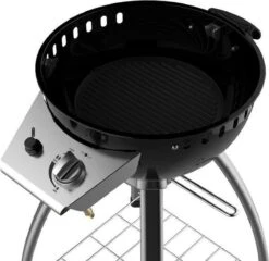 Accente Outdoor Gas BBQ - ø 45 Cm- Inclusief Grillplaat & Gasslang - Zwart -Barbecues Verkoopwinkel 1200x1167