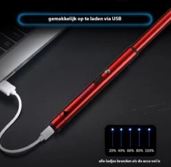 Oplaadbare Lange Dunne Elektrische Aansteker - Duurzame Plasma Aansteker - Inclusief Cadeauverpakking - BBQ – Kaarsen – Rood -Barbecues Verkoopwinkel 1200x1170 3