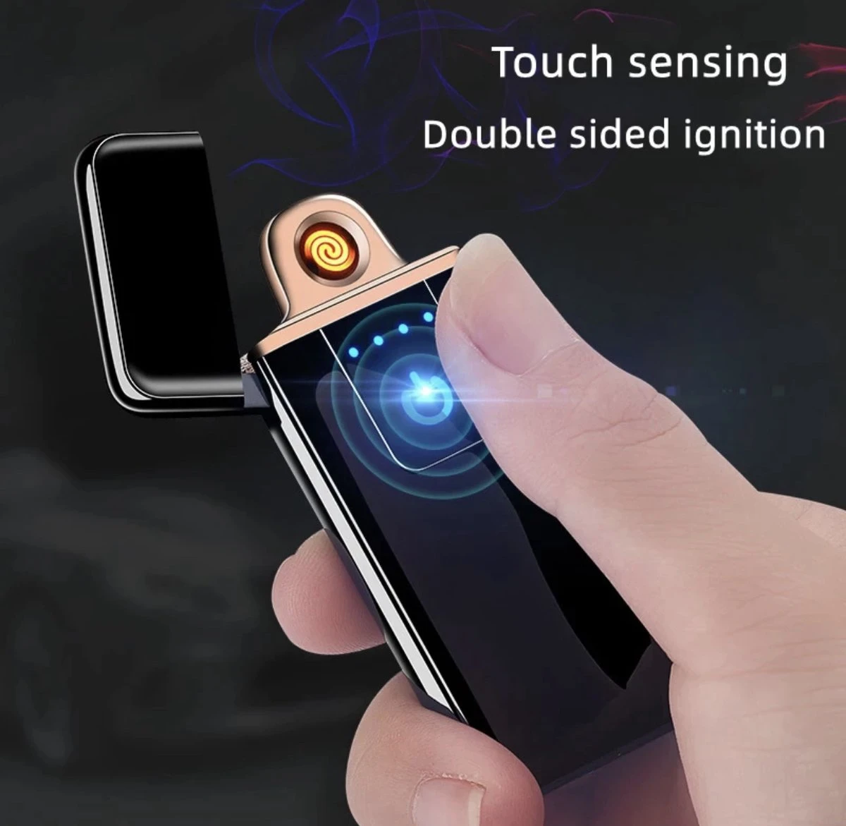 Elektrische Aansteker - Elektrische Plasma Aansteker - USB Oplaadbaar - Storm Bestendig - Oplaadbare Aansteker - Wind Bestendig - Aansteker 1 Elektrische Aansteker - Elektrische Plasma Aansteker - USB Oplaadbaar - Storm Bestendig - Oplaadbare Aansteker - Wind Bestendig - Aansteker