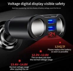 Auto Sigarettenaansteker Splitter - USB Ingang Auto - 2 Sigaretten Aansluitingen - Autolader -Barbecues Verkoopwinkel 1200x1171
