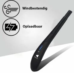 Oplaadbare Lange Elektrische Aansteker - Zwart - Duurzame Plasma Aansteker - Inclusief Cadeauverpakking - BBQ - Kaarsen -Barbecues Verkoopwinkel 1200x1178