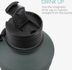 Navaris Waterfles Van Roestvrij Staal - Drinkfles - 2L - Extra Grote Roestvrijstalen Fles Met Drinkdop - Ideaal Tijdens Het Sporten - BPA-vrij -Barbecues Verkoopwinkel 1200x1179 7