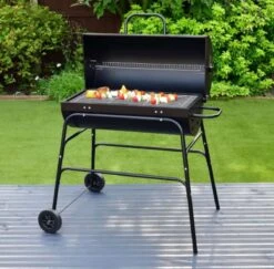 BBQ XL Houtskoolbarbecue - Cilindervorm - Grilloppervlak (LxB) 71 X 35 Cm - Zwart -Barbecues Verkoopwinkel 1200x1182 1