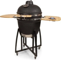 Patton - Kamado 21" - Premium Black - Keramische Barbecue - Incl. Bluetooth Kerntemperatuurmeter - LED Verlichting - Large - Compleet - Zwart -Barbecues Verkoopwinkel 1200x1184 1