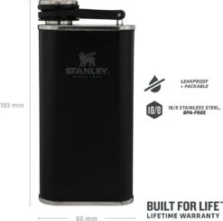Stanley The Easy Fill Wide Mouth Flask 0,23L - Flacon - Matte Black 17 Stanley The Easy Fill Wide Mouth Flask 0,23L - Flacon - Matte Black -Barbecues Verkoopwinkel 1200x1184 8