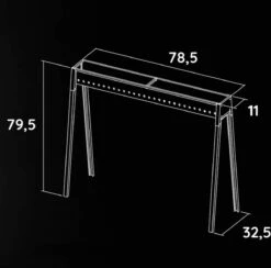 Spiedini Saté-bbq Bali 80 - Saté Houtskoolbarbecue Met Horizontaal Rooster - 80 Cm Lang, 11 Cm Breed - Materiaal: Gealuminiseerd Ijzer -Barbecues Verkoopwinkel 1200x1185